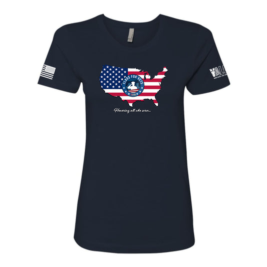 Ladies "Flags for Vets" Shirt
