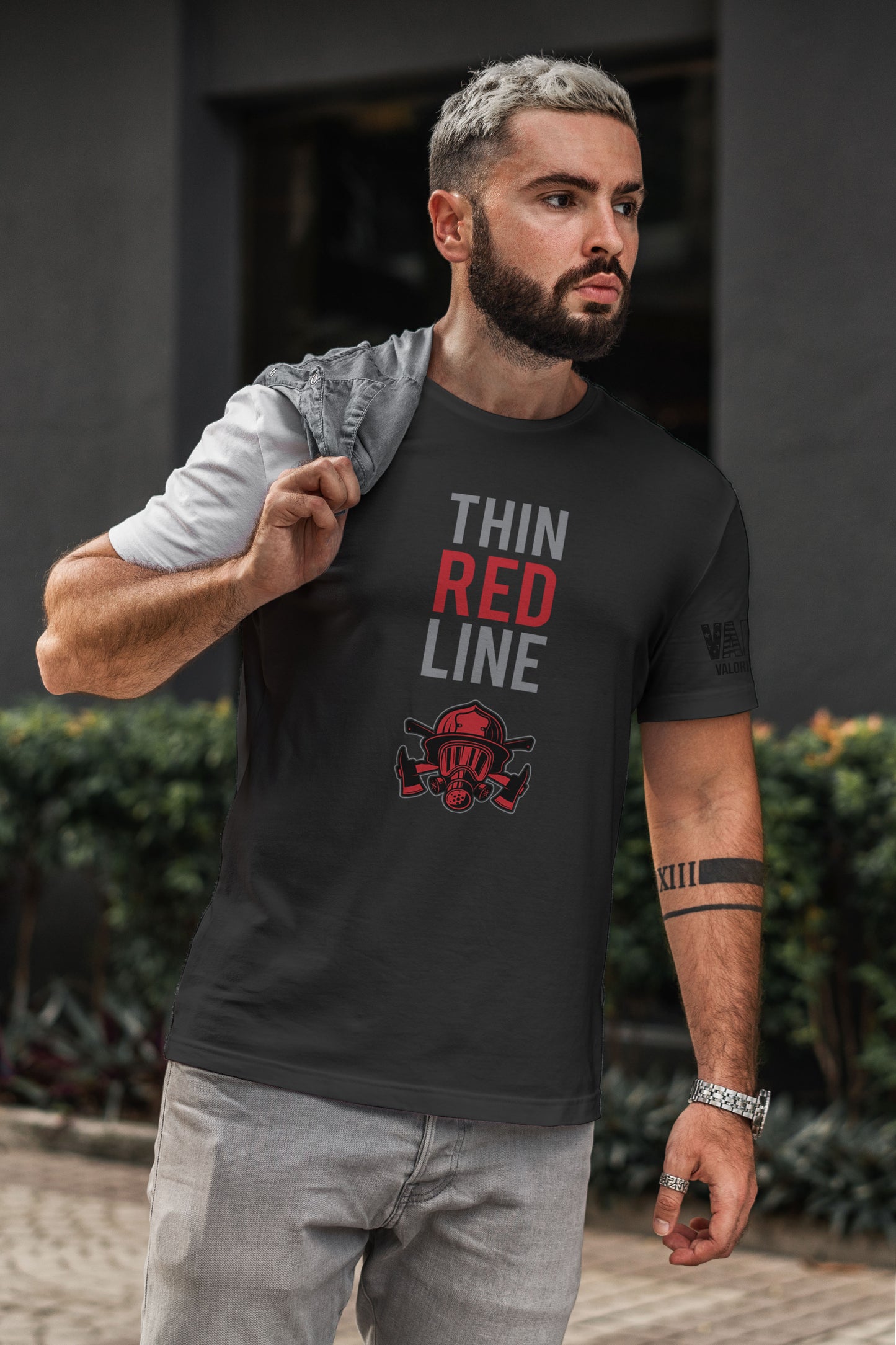 Gentlemen's "Thin Red Line" Shirt