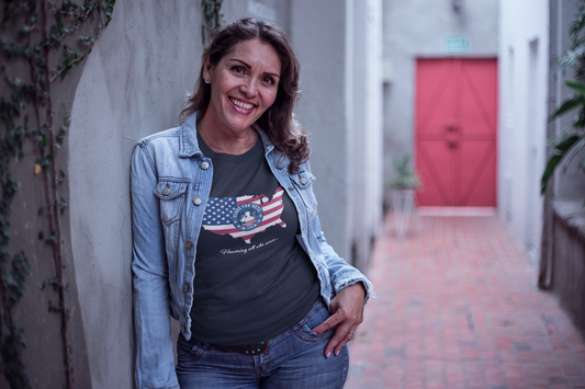 Ladies "Flags for Vets" Shirt